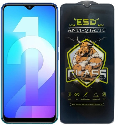 Resolute Edge To Edge Tempered Glass for Vivo Y12, ESD Tempered Glass, ESD Screen Protector, Anti Static, Screen Protector(Pack of 1)