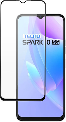 Ten To 11 Edge To Edge Tempered Glass for Tecno Spark 10 5G(Pack of 1)