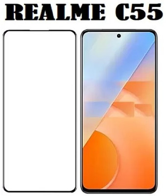 GLOBALCASE Edge To Edge Tempered Glass for Realme C55, realme C55(Pack of 1)