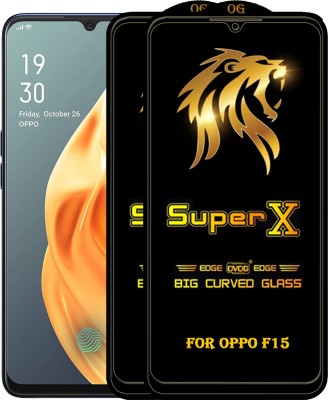 PFOAM Edge To Edge Tempered Glass for OPPO F15(Pack of 2)