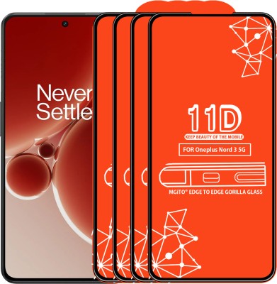 MGito Edge To Edge Tempered Glass for Oneplus Nord 3 5G(Pack of 4)