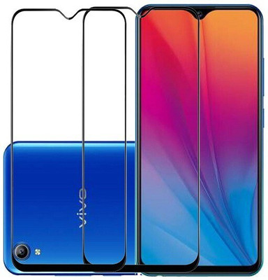 KARTRAY Edge To Edge Tempered Glass for Vivo Y91i(Pack of 2)