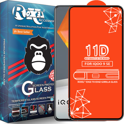 Roxel Edge To Edge Tempered Glass for Iqoo 9 Se(Pack of 1)