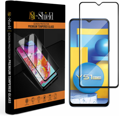 MS-Shield Edge To Edge Tempered Glass for Vivo Y51 2020(Pack of 1)