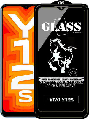 PFOAM Edge To Edge Tempered Glass for VIVO Y12S(Pack of 1)