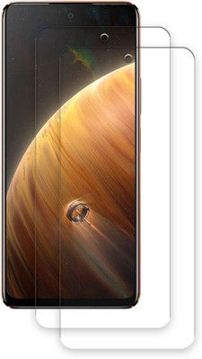 SOMTONE Edge To Edge Tempered Glass for Infinix Zero 5G 2023 TEMPERED GUARD FRONTP2(Pack of 2)