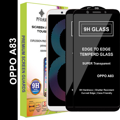 PFOAM Edge To Edge Tempered Glass for Oppo A83(Pack of 2)