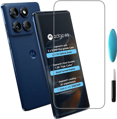 BRENZZ Edge To Edge Tempered Glass for MOTOROLA Edge 60 5G(Pack of 1)