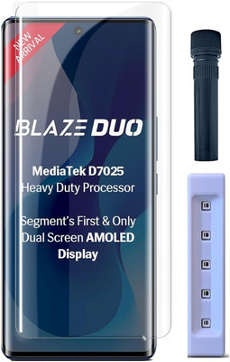 4 YARDS Edge To Edge Tempered Glass for Lava Blaze Duo 5G (UV)(Pack of 1)