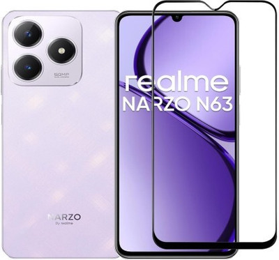 FLEETIA Edge To Edge Tempered Glass for Realme Narzo N63(Pack of 1)