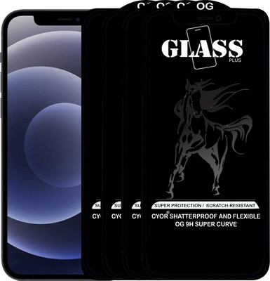 CYOR Edge To Edge Tempered Glass for IPHONE 12(Pack of 4)