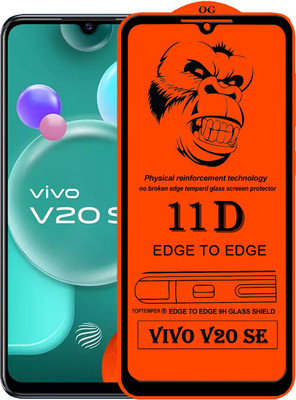 TOPTEMPER Edge To Edge Tempered Glass for VIVO V20 SE(Pack of 1)
