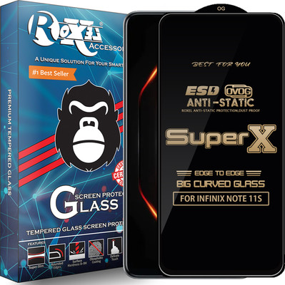 Roxel Edge To Edge Tempered Glass for INFINIX NOTE 11S(Pack of 1)