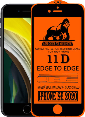 TWIGLO Edge To Edge Tempered Glass for IPHONE SE 2020(Pack of 1)