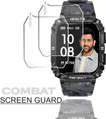 JSGROWITTECH Edge To Edge Tempered Glass for FIRE BOLTT COMBAT(Pack of 2)