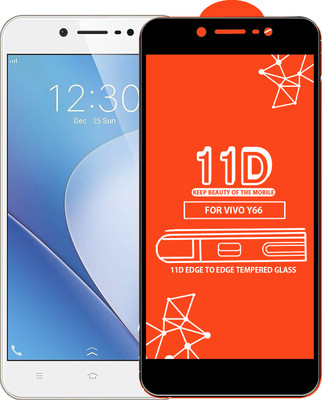 Qyist Edge To Edge Tempered Glass for VIVO Y66(Pack of 1)