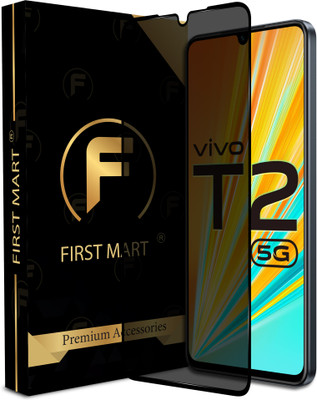 FIRST MART Edge To Edge Tempered Glass for Vivo T2 5G, Vivo T2, iQOO Z7s, iQOO Z7 5G, (Privacy Anti Spy)(Pack of 1)