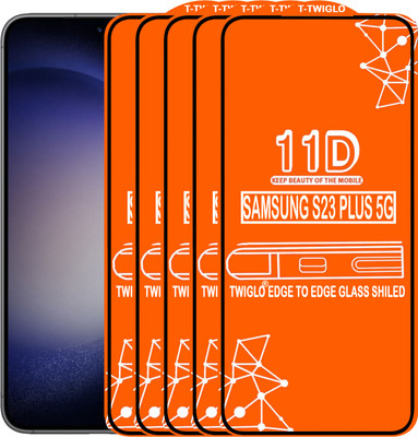 TWIGLO Edge To Edge Tempered Glass for SAMSUNG S23 PLUS 5G(Pack of 5)