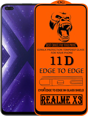 CYOR Edge To Edge Tempered Glass for REALME X3(Pack of 1)