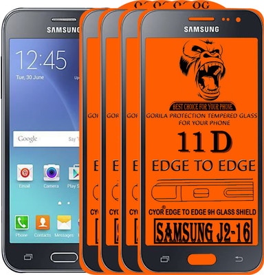 CYOR Edge To Edge Tempered Glass for SAMSUNG J2-16(Pack of 4)