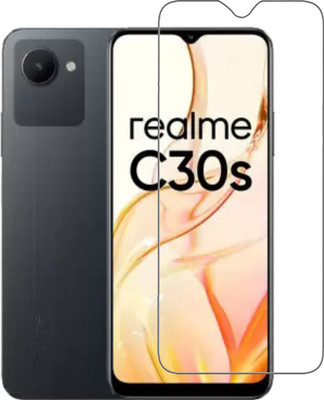 DSCASE Edge To Edge Tempered Glass for realme C30s(Pack of 1)