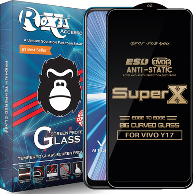 Roxel Edge To Edge Tempered Glass for VIVO Y17(Pack of 1)