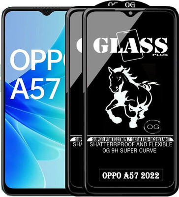 Rofix star Edge To Edge Tempered Glass for OPPO A57 2022(Pack of 2)