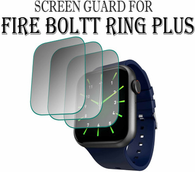 YCHROZE Edge To Edge Tempered Glass for Fire-Boltt Ring Plus 1.91(Pack of 3)