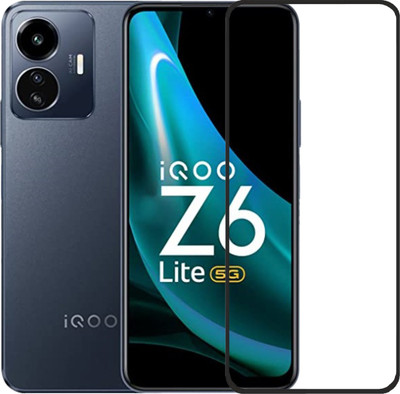DSCASE Edge To Edge Tempered Glass for iQOO Z6 Lite 5G(Pack of 1)