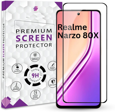 VALKAR Edge To Edge Tempered Glass for Realme Narzo 80x 5G, Realme Narzo 80x 5G(Pack of 1)