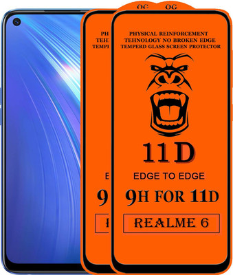 Xester Edge To Edge Tempered Glass for Realme 6(Pack of 2)