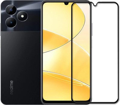 VISHZONE Edge To Edge Tempered Glass for realme C51(Pack of 1)