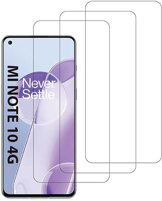 Coberta Case Edge To Edge Tempered Glass for MI NOTE 10 4G(Pack of 3)