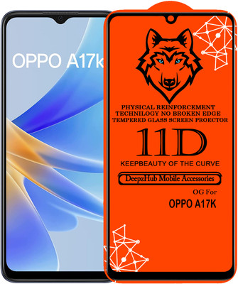 CRodible Edge To Edge Tempered Glass for OPPO A17k(Pack of 1)