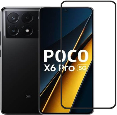 VISHRN CASES Edge To Edge Tempered Glass for Poco X6 5G, Poco X6, Poco X6 Pro 5G, Poco X6 Pro, Redmi Note 13 5G, Redmi Note 13, Redmi Note 13 Pro 5G, Redmi Note 13 Pro(Pack of 1)