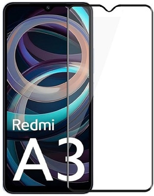 NIMMIKA ENTERPRISES Edge To Edge Tempered Glass for Mi Redmi A3x(11D Full-Screen Coverage | Comprehensive protection | High-quality material | Multi-layered coating | Clear and smooth surface | Thin and lightweight | Easy to install)(Pack of 1)