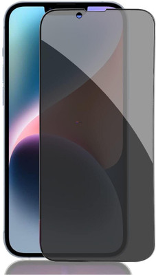 Mobi Edge To Edge Tempered Glass for iPhone 14 Plus, Privacy Anti Spy Glass with Matte Finish(Pack of 1)