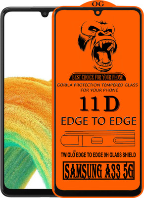 TWIGLO Edge To Edge Tempered Glass for SAMSUNG A33 5G(Pack of 1)