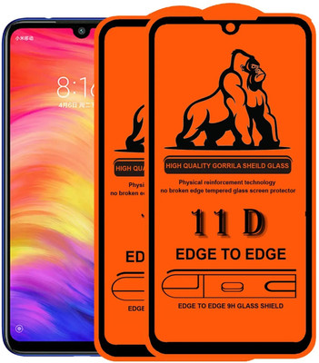 1DOLLAR Edge To Edge Tempered Glass for Xiaomi Redmi Mi Note 7 -9H-11D(Pack of 2)