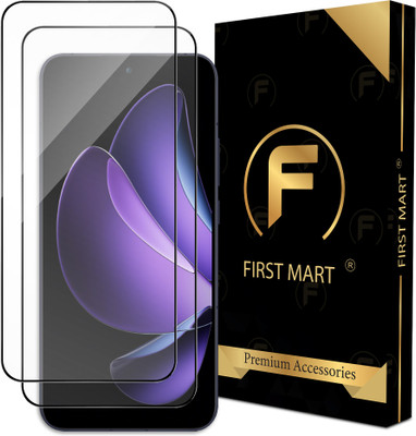 FIRST MART Edge To Edge Tempered Glass for Oppo Reno 13 5G, Reno 13 5G, Oppo Reno 13, Reno 13(Pack of 2)