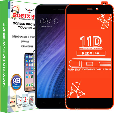 Rofix star Edge To Edge Tempered Glass for Mi Redmi 4A(Pack of 1)