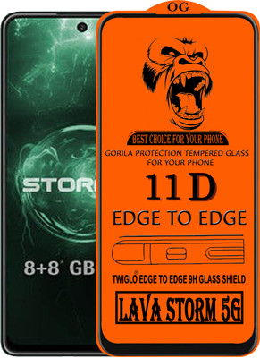 TWIGLO Edge To Edge Tempered Glass for LAVA STORM 5G(Pack of 1)
