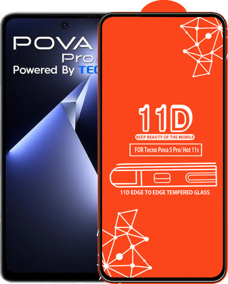 Roxel Edge To Edge Tempered Glass for Tecno Pova 5 Pro(Pack of 1)