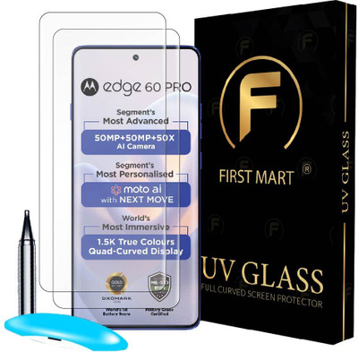 FIRST MART Edge To Edge Tempered Glass for Motorola Edge 60 Pro 5G, Motorola Edge 60 Pro, Edge 60 Pro 5G(Pack of 2)