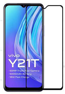 SM Styles Edge To Edge Tempered Glass for Vivo Y21t(Pack of 1)