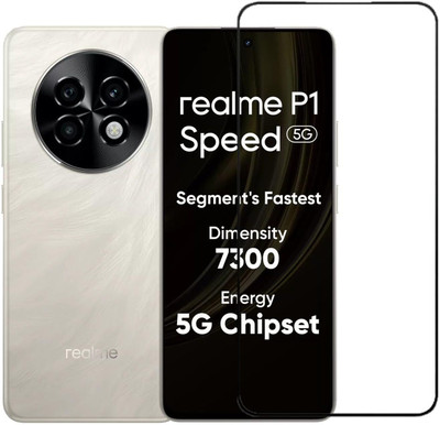 Bodoma Edge To Edge Tempered Glass for Realme P1 Speed 5G(Pack of 1)