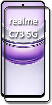 NKCASE Edge To Edge Tempered Glass for Realme C73 5G(Pack of 1)
