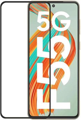 NaturalBuy Edge To Edge Tempered Glass for Samsung Galaxy F55 5G-|Full Screen Coverage (Except Edges) Screen Protector,Top Notch Edge to Edge Full Screen Coverage [Anti-Scratch] [9H Gorilla] [Free Cleaning Kit Included](Pack of 1)