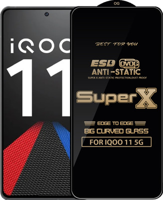 Qyist Edge To Edge Tempered Glass for IQOO 11 5G(Pack of 1)