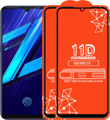 Qyist Edge To Edge Tempered Glass for Vivo Z1X(Pack of 2)